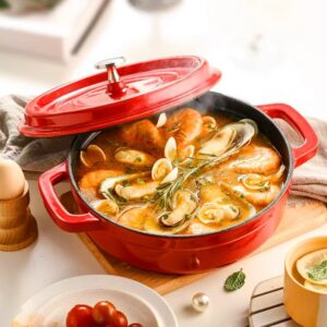 批发铸铁搪瓷适用厨房烹饪锅3.0L 3.5kgs