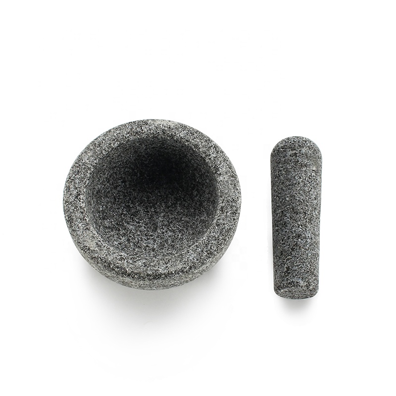 热销厨房工具高品质OEM天然花岗岩石材砂浆和杵