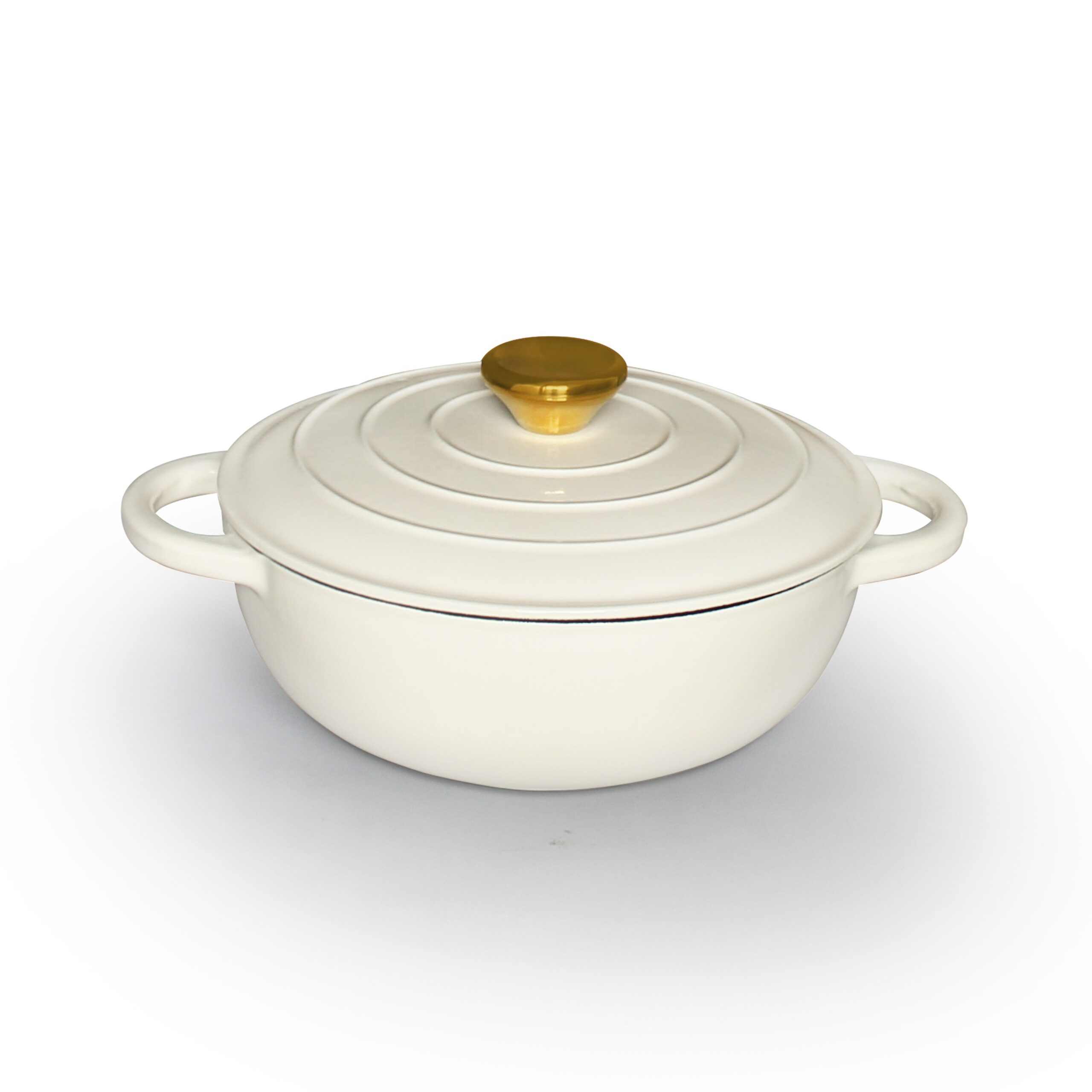 批发圆形厨房搪瓷锅砂锅铸铁荷兰烤箱搪瓷带盖Dia22 * h 8cm 2.1L - 图片 6